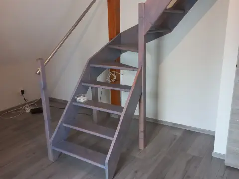 Pose de parquet à Kunheim